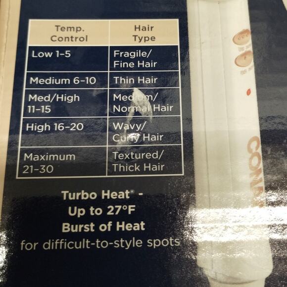 Conair NEW in Box Double Ceramic Rose Gold 1.5 Inch Curling Iron - Picture 4 of 7